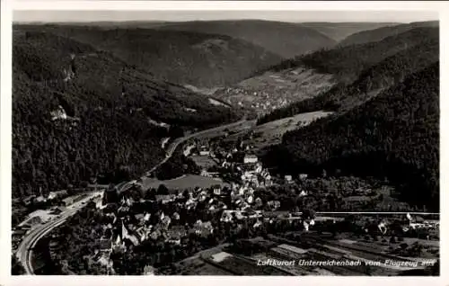 Ak Unterreichenbach im Schwarzwald, Fliegeraufnahme