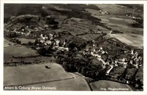 Ak Ahorn in Oberfranken, Fliegeraufnahme