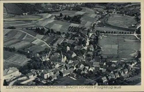 Ak Waldmichelbach Wald Michelbach im Odenwald Hessen, Fliegeraufnahme