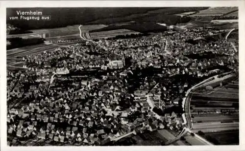 Ak Viernheim in Hessen, Fliegeraufnahme