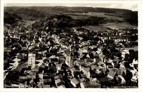 Ak Treuchtlingen im Altmühltal Mittelfranken, Fliegeraufnahme