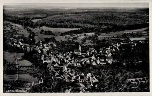 Ak Lampoldshausen Hardthausen am Kocher, Fliegeraufnahme