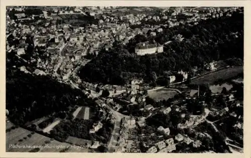 Ak Waltershausen in Thüringen, Fliegeraufnahme