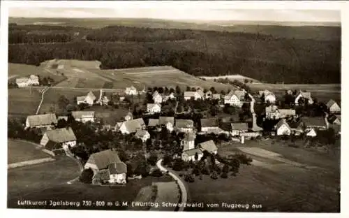 Ak Igelsberg Freudenstadt im Schwarzwald, Fliegeraufnahme