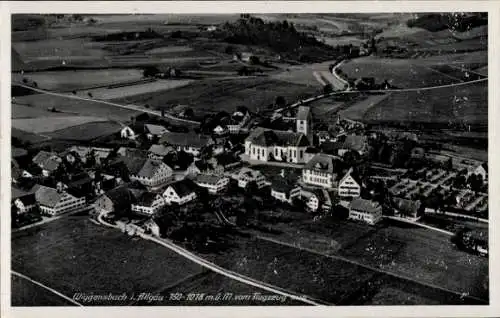 Ak Wiggensbach im Allgäu,  vom Flugzeug