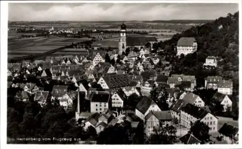 Ak Herrenberg in Württemberg, Luftbild