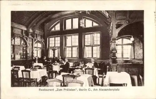 Passepartout Ak Berlin Mitte, Restaurant Zum Prälaten, Alexanderplatz