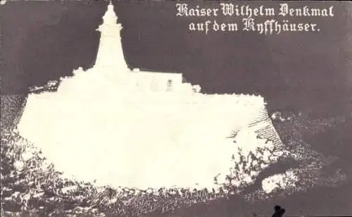 Präge Ak Kyffhäuserland Thüringen, Kyffhäuser Denkmal, Kaiser Wilhelm Denkmal