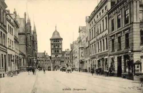 Ak Hansestadt Lübeck, Burgstraße