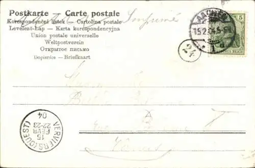 Litho Musizierende Männer, Kostüme