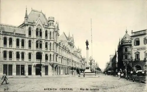 Ak Rio de Janeiro Brasilien, Avenida Central