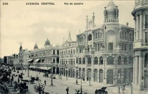 Ak Rio de Janeiro Brasilien, Avenida Central