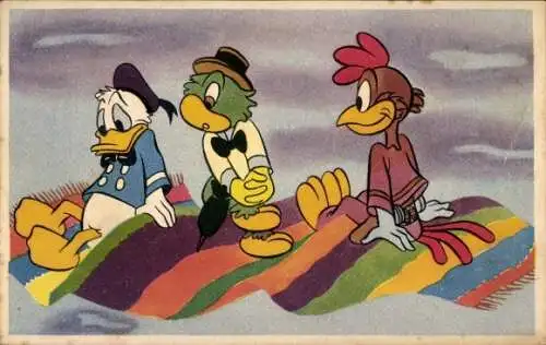 Ak Drei Caballeros, Joé Carioca, Panchito Pistoles, Donald Duck