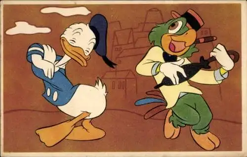 Ak Drei Caballeros, Joé Carioca, Donald Duck