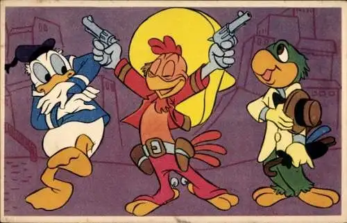 Ak Drei Caballeros, Donald Duck, Joé Carioca, Panchito