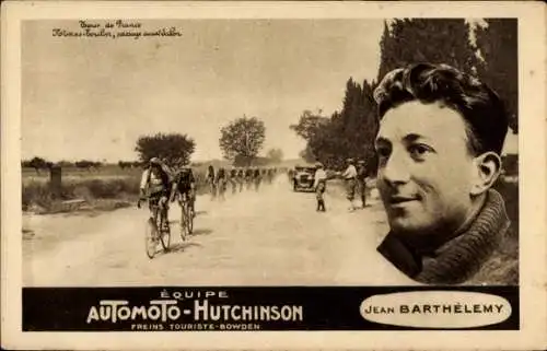 Ak Radrennfahrer Jean Barthélemy, Tour de France, Nimes - Toulon, Equipe Automoto-Hutchinson