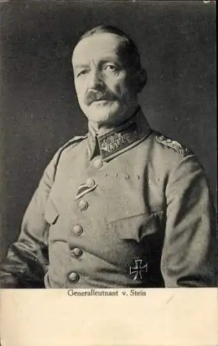 Ak Generalleutnant Hermann Freiherr von Stein, Porträt in Uniform