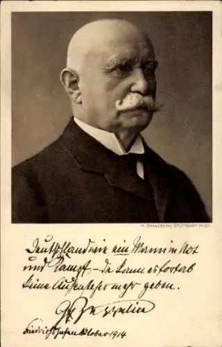 Ak Graf von Zeppelin, Portrait, DRK