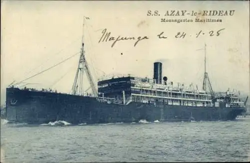 Ak Schiff SS Azay-le-Rideau, Messageries Maritimes