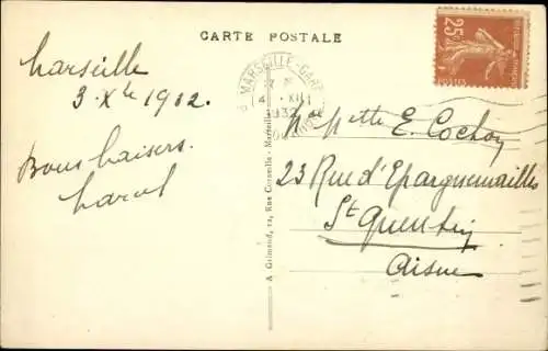 Ak Schiff SS Champollion, Messageries Maritimes