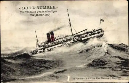 Ak Dampfer Duc d'Aumale, CGT