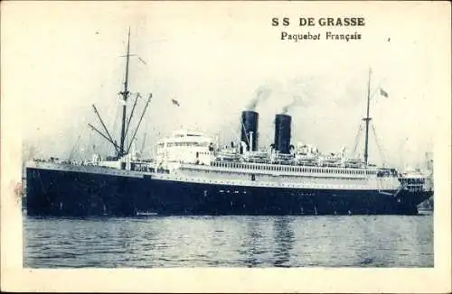 Ak Schiff SS Grasse, Compagnie Générale Transatlantique