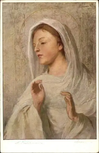 Künstler Ak Fahrmann, M., Madonna