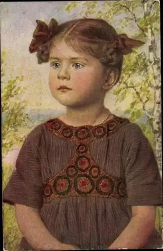 Künstler Ak Priem, C., Liselott, Mädchen-Porträt