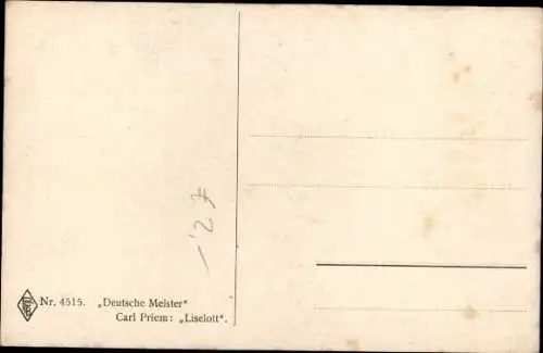 Künstler Ak Priem, C., Liselott, Mädchen-Porträt