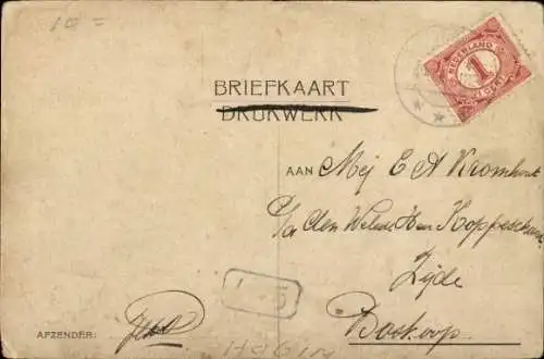 Briefmarken Ak Niederlande, Liebe, Post