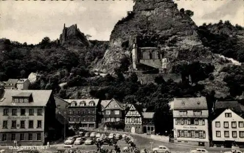 Ak Idar Oberstein an der Nahe, Teilansicht, Heimatmuseum, Felsenkirche