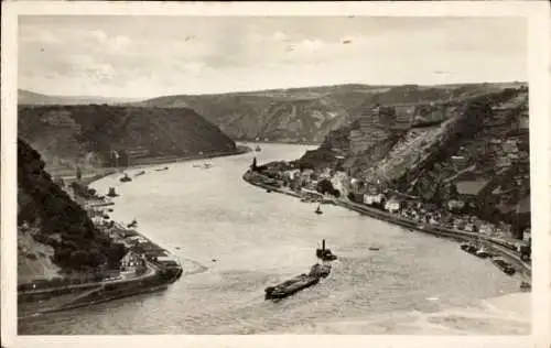 Ak St. Goarshausen am Rhein, Loreley-Felsen