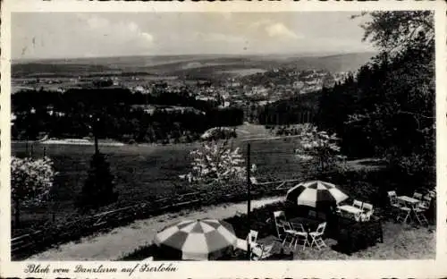 Ak Iserlohn im Märkischen Kreis, Franzosenhohl, Blick vom Danzturm auf Iserlohn