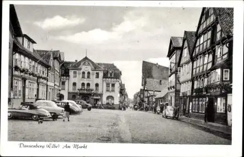 Ak Dannenberg an der Elbe, Am Markt