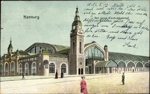 Ak Hamburg Mitte St. Georg, Hauptbahnhof