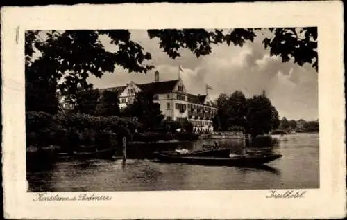 Ak Konstanz am Bodensee, Inselhotel