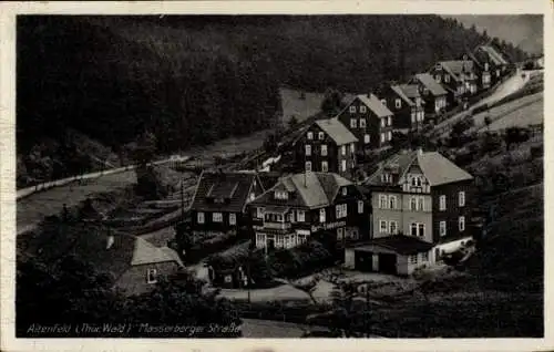 Ak Altenfeld Großbreitenbach in Thüringen, Altenfeld (Thür. Wald) Masserberger Straße