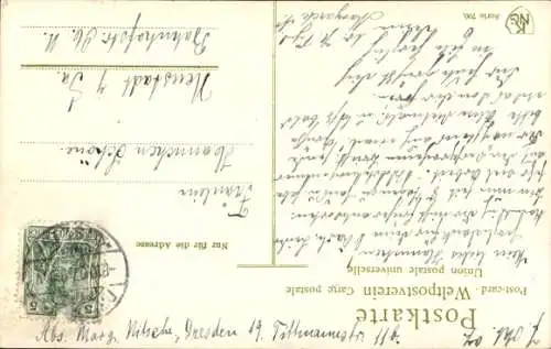 Ak Worpswede in Niedersachsen, Abenddömmung in Worpswede