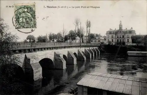 Ak Meulan en Yvelines, Le Petit Pont, Hospice