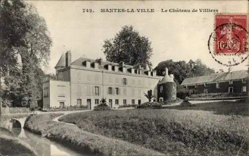 Ak Mantes la Ville Yvelines, Le Château de Villiers