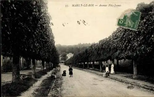 Ak Marly le Roi Yvelines, Avenue Fitz-James