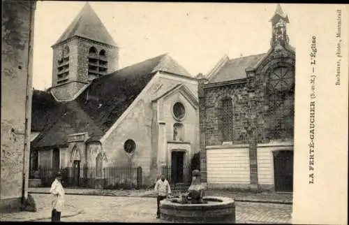 Ak La Ferté Gaucher Seine et Marne, Eglise