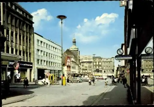 Foto Wissembourg Weißenburg Elsass Bas Rhin, Straßenpartie