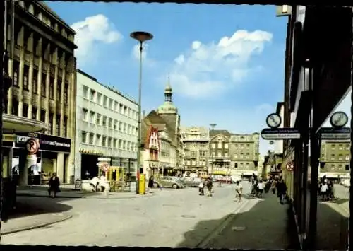 Foto Wissembourg Weißenburg Elsass Bas Rhin, Straßenpartie