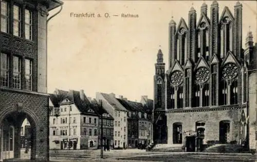 Ak Frankfurt an der Oder, Rathaus, Arlin