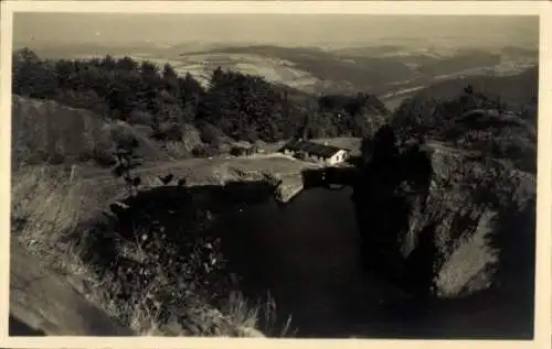 Ak Geising Altenberg im Erzgebirge, Hartmannmühle, Steinbruch mit Teichbaude am Geisingberg