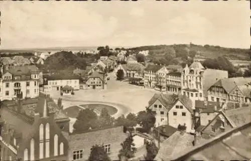 Ak Bergen auf der Insel Rügen, Blick auf den Markt von Bergen auf Rügen