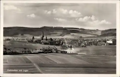 Ak Feldstetten Laichingen in Württemberg, Feldstetten mit Lager