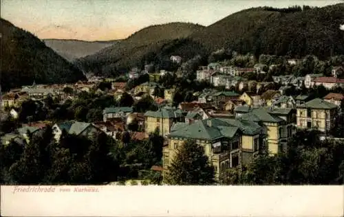 Ak Friedrichroda im Thüringer Wald, Spießberghaus, Friedrichroda vom Kurhaus.