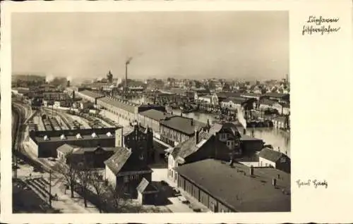 Ak Nordseebad Cuxhaven, Blick auf den Fischereihafen, Hansa-Dampfer